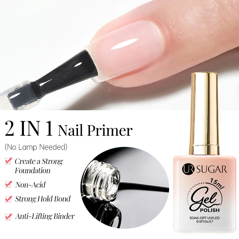 UR SUGAR 15ml Blood Red Jelly Gel Polish – Translucent Crystal Nude Gel for Fall & Winter UV/LED Manicure
