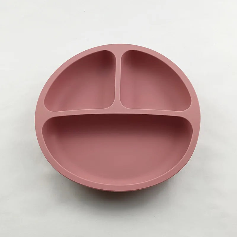 Baby Silicone Suction Plate – Smile Face Cartoon Toddler Tableware for Safe & Fun Feeding