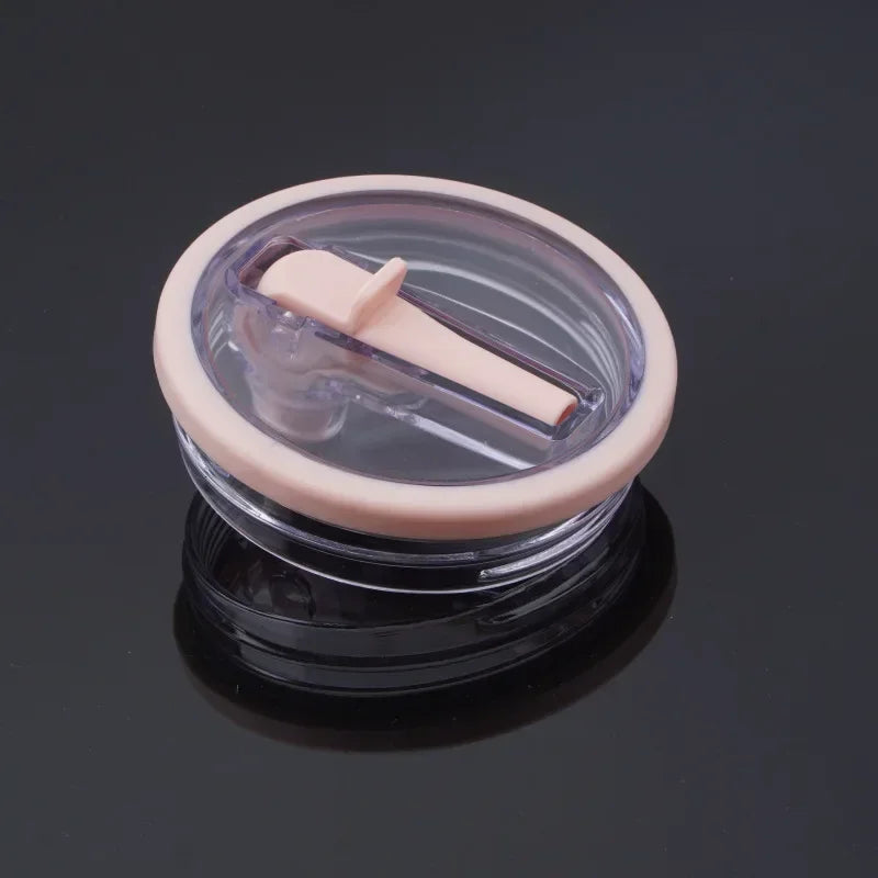 40oz Spill-Proof Lid with Spiral Straw Cover – Creative, Eco-Friendly Replacement Lid for Stanley Cup Accessories
