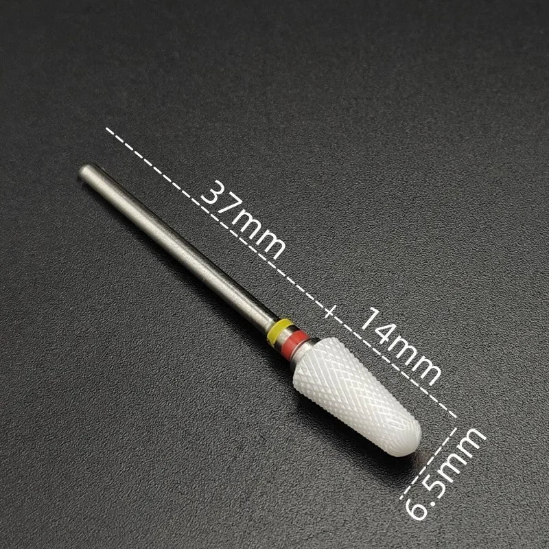 Ceramic Nail Drill Bit – 3/32" Carbide Milling Cutter for Electric Nail Drill, Manicure, Pedicure & Callus Care