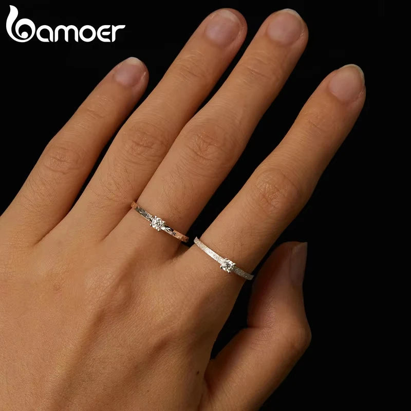 0.1 Carat Round Moissanite Engagement Ring – Prong Set Solitaire on 925 Sterling Silver with White Gold Plating for Women