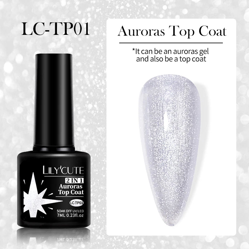 7ml Purple Red Glitter Gel Nail Polish – Soak Off UV Semi-Permanent Varnish for DIY Winter Nail Art