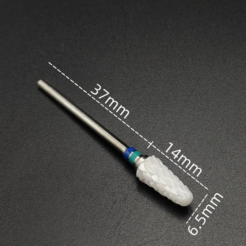 Ceramic Nail Drill Bit – 3/32" Carbide Milling Cutter for Electric Nail Drill, Manicure, Pedicure & Callus Care