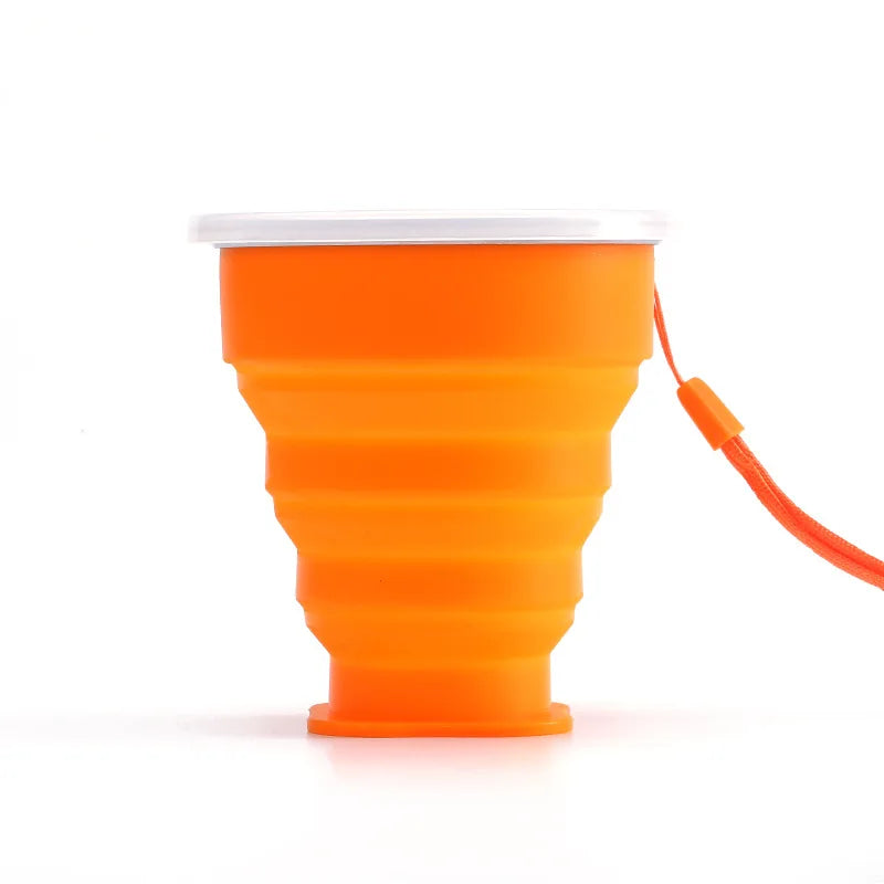 Collapsible Silicone Travel Cup – BPA-Free Foldable Coffee & Water Cup for Outdoor Use