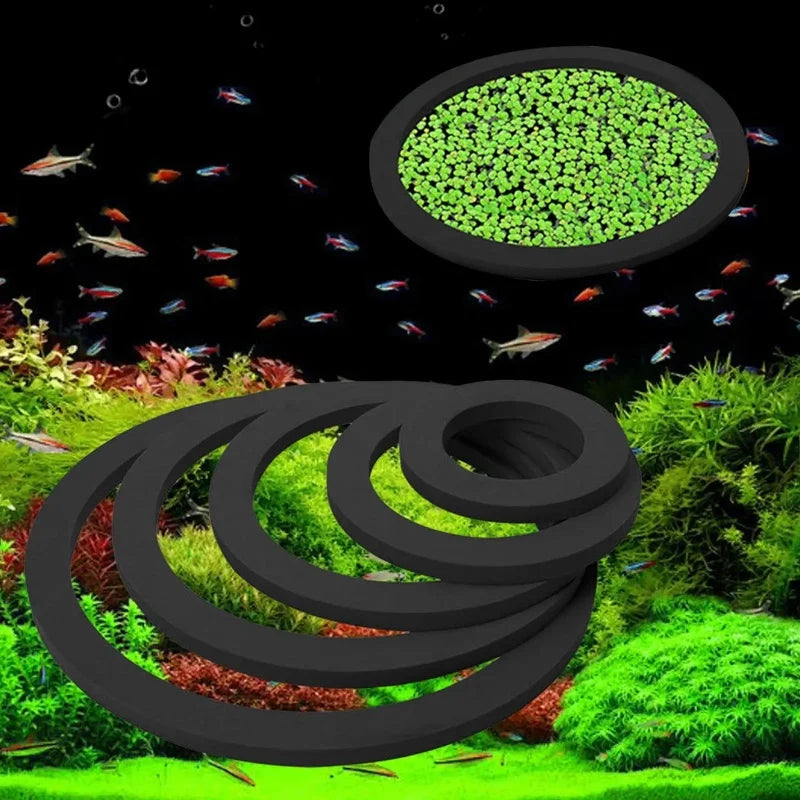 24-Piece Artificial Aquarium Plants Set – Decorative Water Weeds and Grass Blocking Rings for Fish Tank Aquascaping