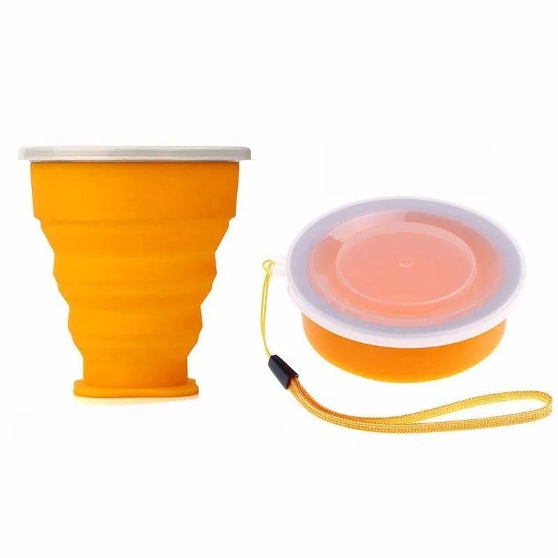 Collapsible Silicone Travel Cup – BPA-Free Foldable Coffee & Water Cup for Outdoor Use