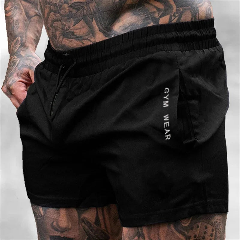 Summer Men's Gym Running Shorts – Lightweight Breathable Sports Sweatpants for Fitness and Training