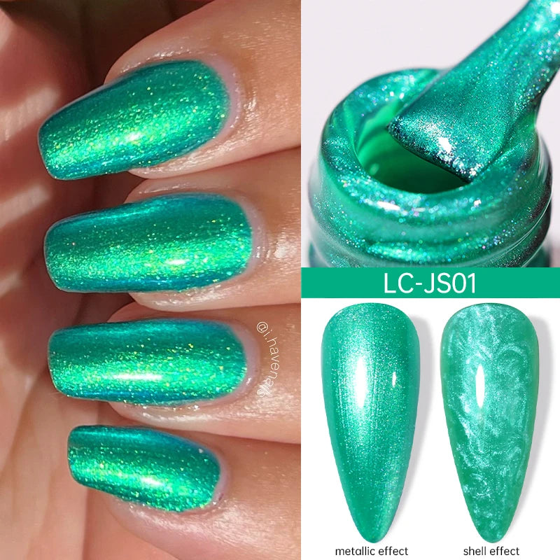 5ml Metallic Gold & Silver Liner Gel – Super Bright Mirror Nail Art Drawing Gel for French Tips & Design