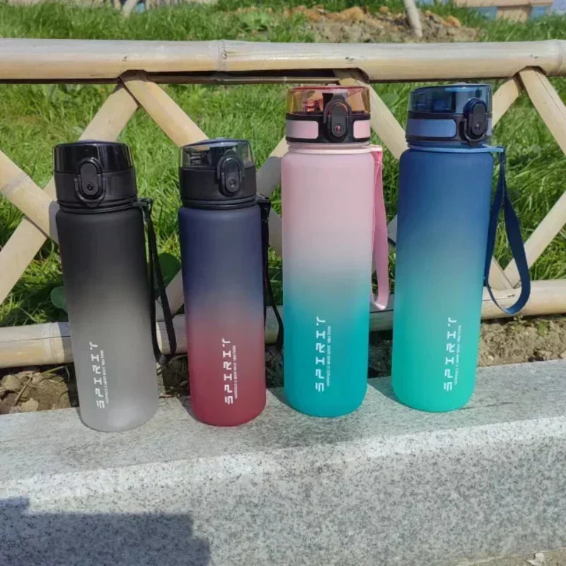 1L Large Capacity Sports Water Bottle – Leak-Proof Plastic Drinking Jug for Gym, Travel, and Outdoor Activities