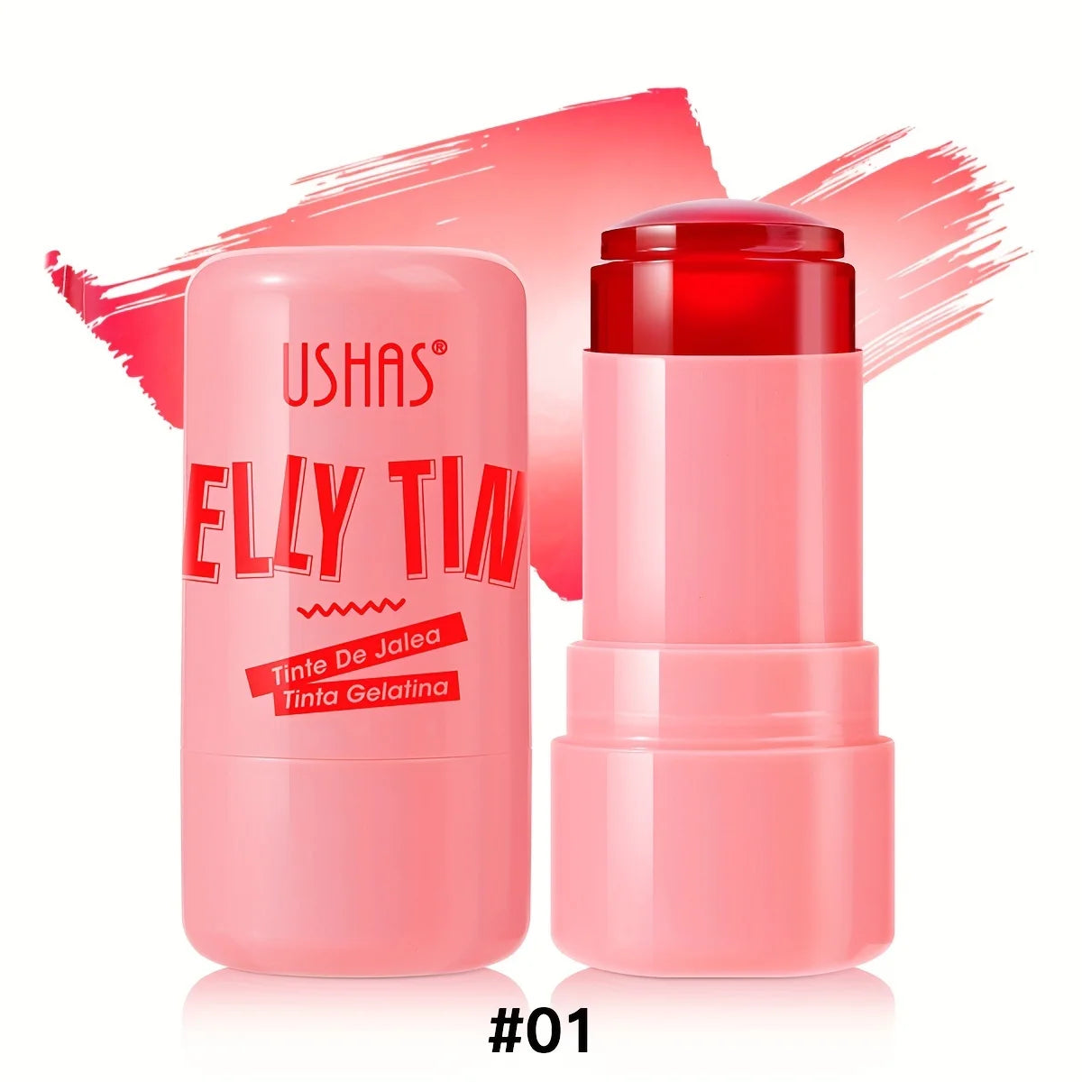 4-in-1 Jelly Blush Stick – Lip Balm, Blush, Eyeshadow & Gloss Multi-Use Makeup