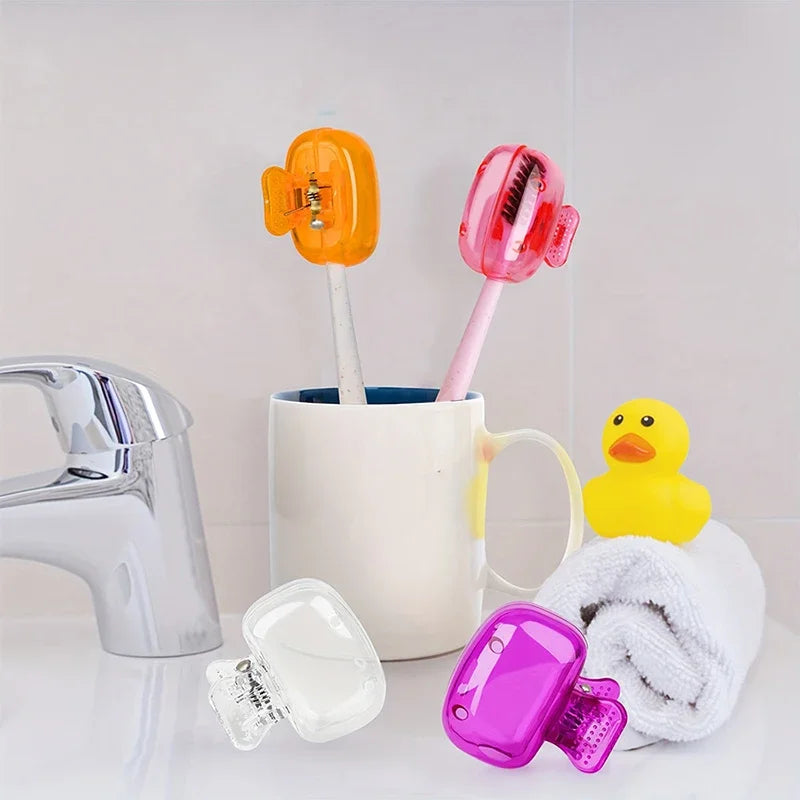 Travel Toothbrush Head Cover – Snap-On Protective Cap for Standard Toothbrushes, Compact & Hygienic for Home or Travel