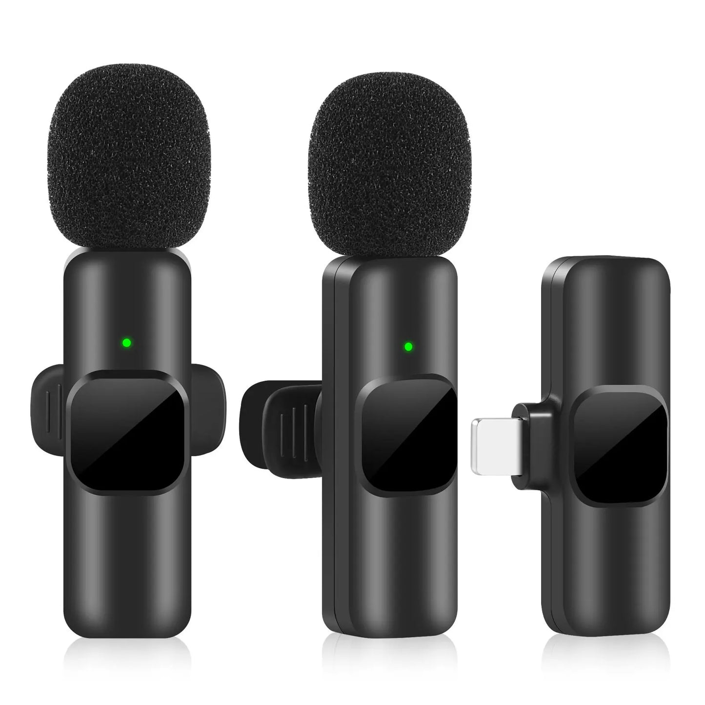 Wireless Lavalier Microphone – Portable Clip-On Mini Mic for iPhone & Android, Real-Time Audio Sync for Streaming, Vlogging & Recording