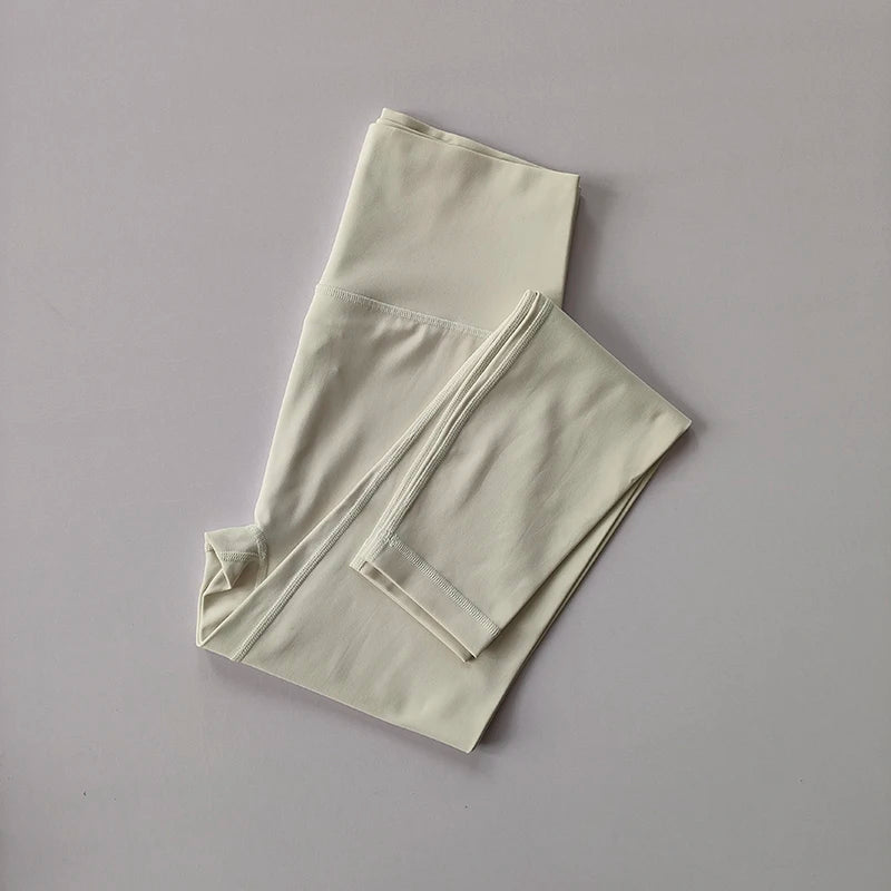 Women's High-Waist Seamless Pocket Yoga Pants – Fast-Drying Tight Leggings for Running & Fitness