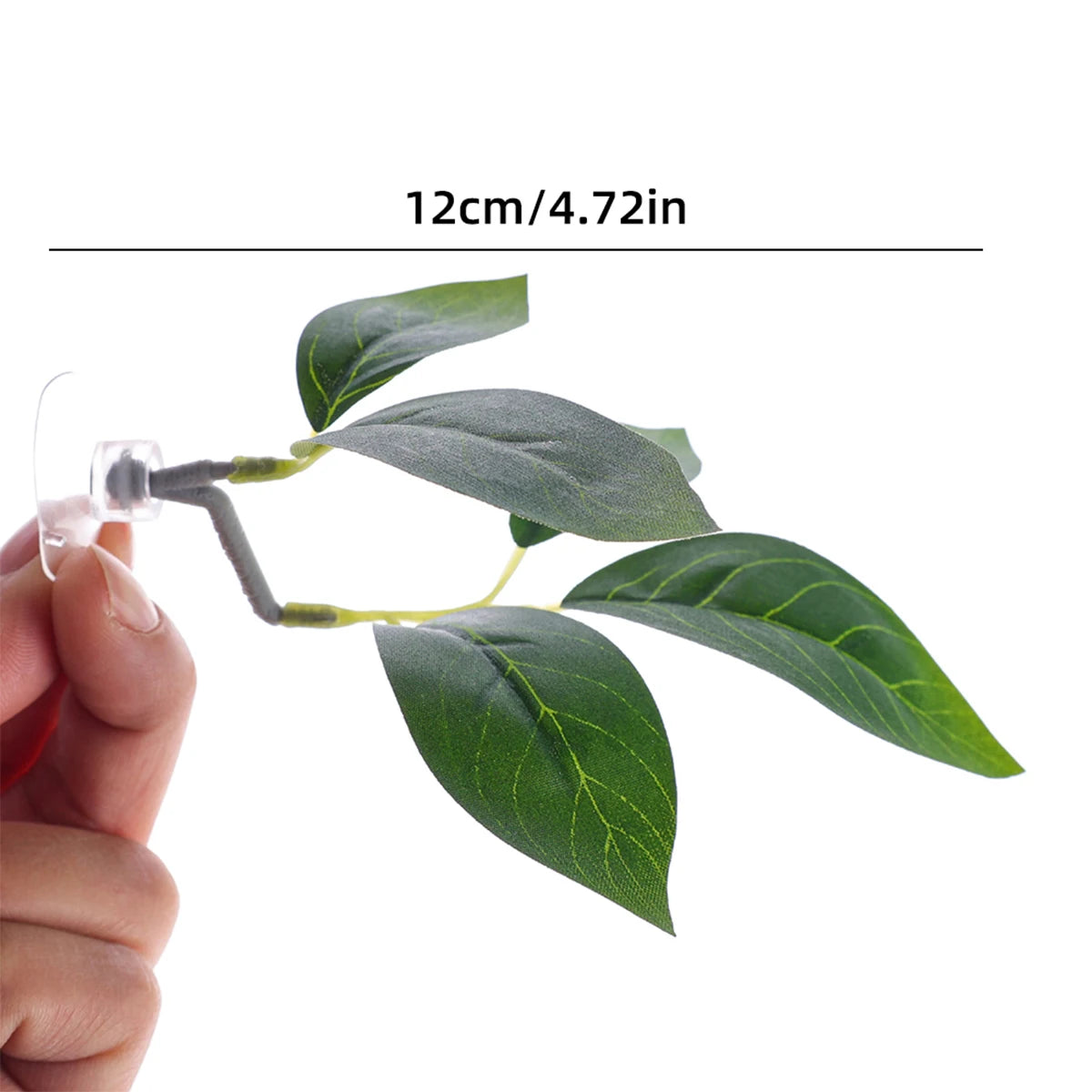 Betta Fish Rest Leaf – Suction Cup Aquarium Decoration for Spawning, Hiding & Resting | Simulated Plastic Water Grass