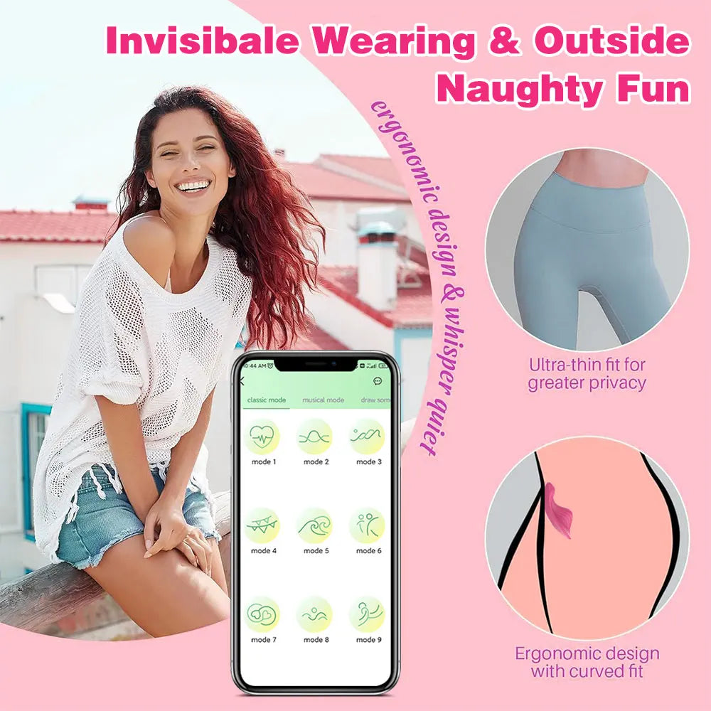APP-Controlled Wearable Vibrator – Magnetic Remote Egg Clit Stimulator for Women