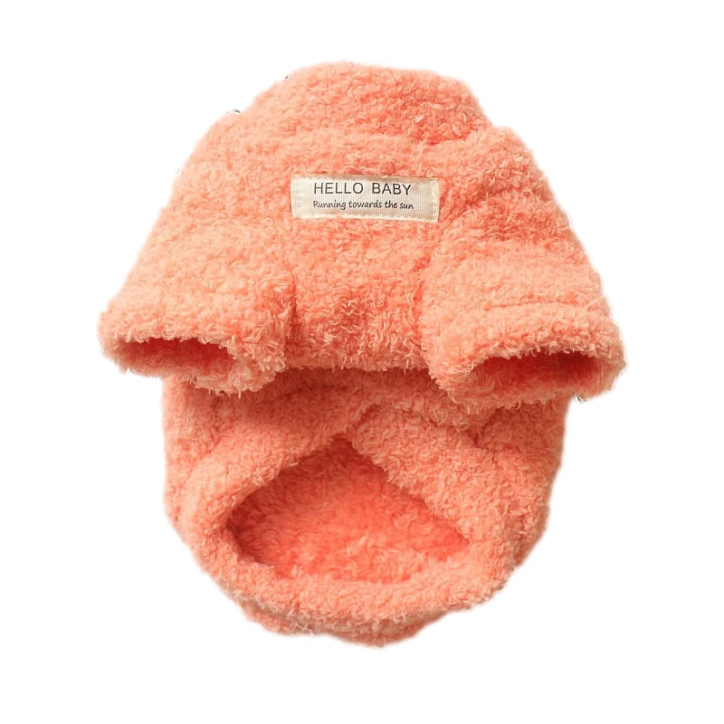 Winter Plush Dog Sweater – Soft Warm Coat for Small & Medium Dogs and Cats, Cozy Puppy Jacket for Chihuahua, Teddy