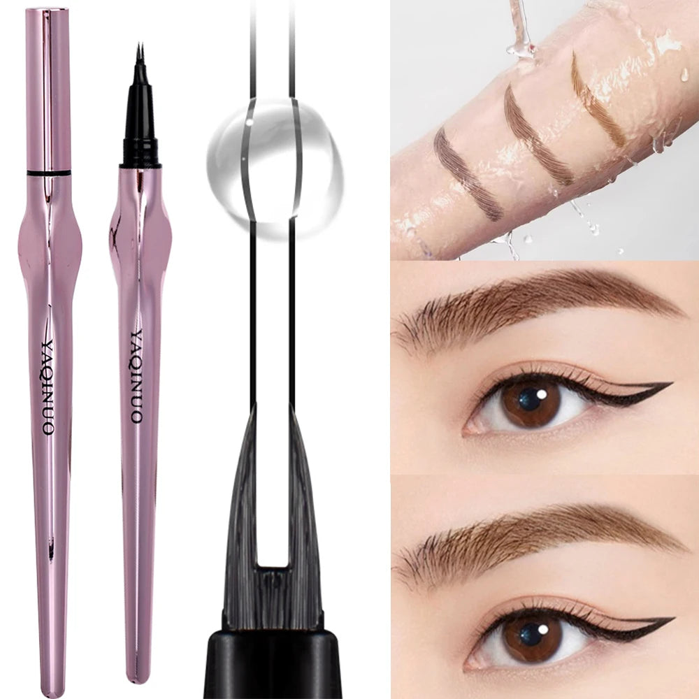 2-Point Waterproof Eyebrow Tattoo Pencil – Long-Lasting Brow Enhancer with Fine Micro-Fork Tip for Natural Definition