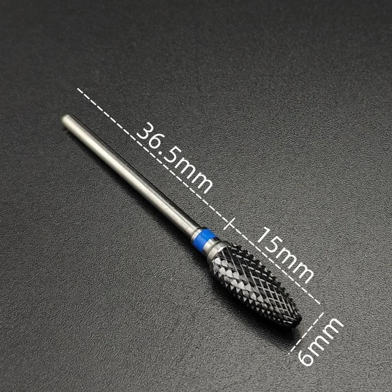 Ceramic Nail Drill Bit – 3/32" Carbide Milling Cutter for Electric Nail Drill, Manicure, Pedicure & Callus Care