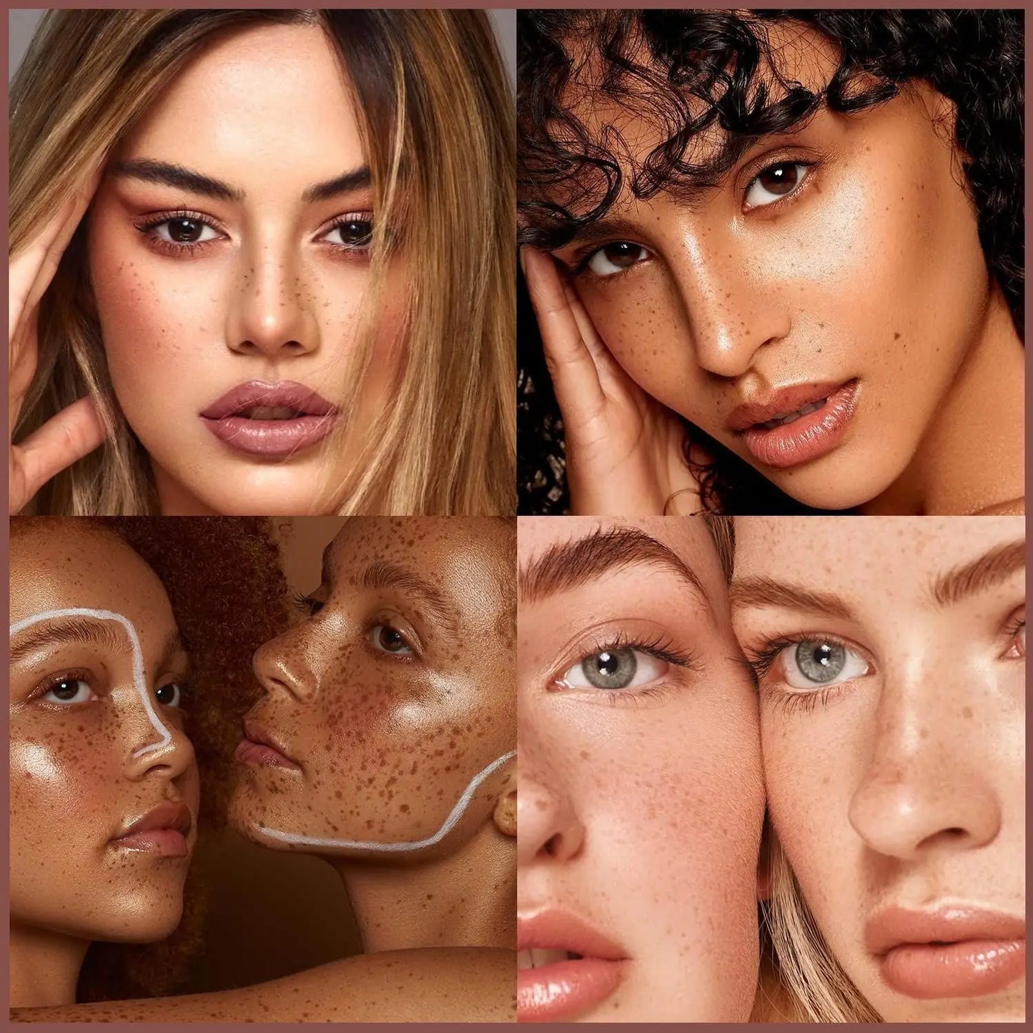 Air Cushion Freckle Stamp Kit – Natural-Looking Freckles for Face & Body, Waterproof Makeup