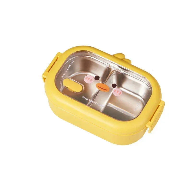 Stainless Steel Kids Lunch Box – 1000ml Heatable Bento Food Container with Leakproof Design