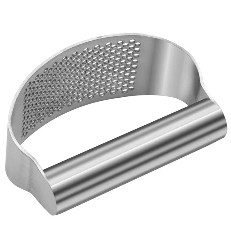 Stainless Steel Garlic Press – Manual Garlic Mincer & Crusher for Easy Chopping, Kitchen Cooking Tool for Fruits & Vegetables