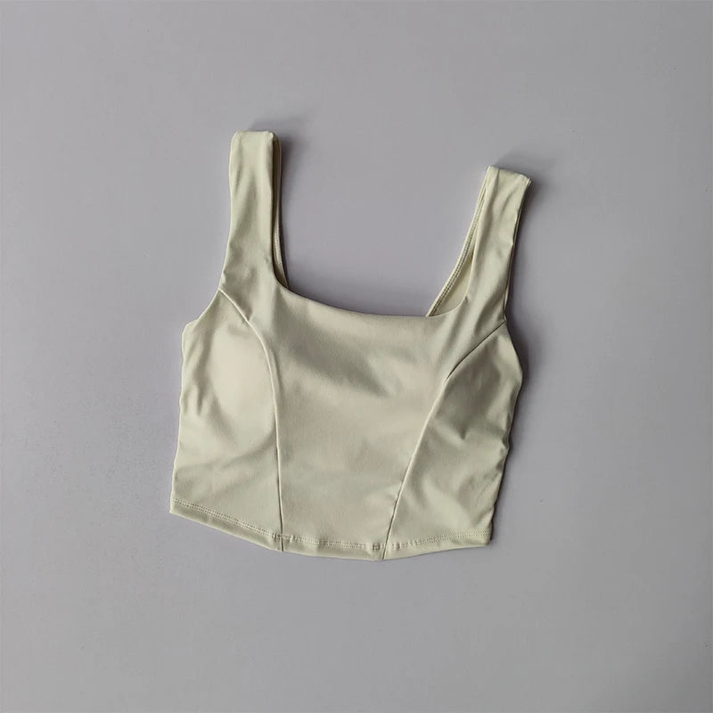 Women's Cross Back One-Piece Sports Bra – Shockproof, Breathable & Quick-Drying for Running and Fitness