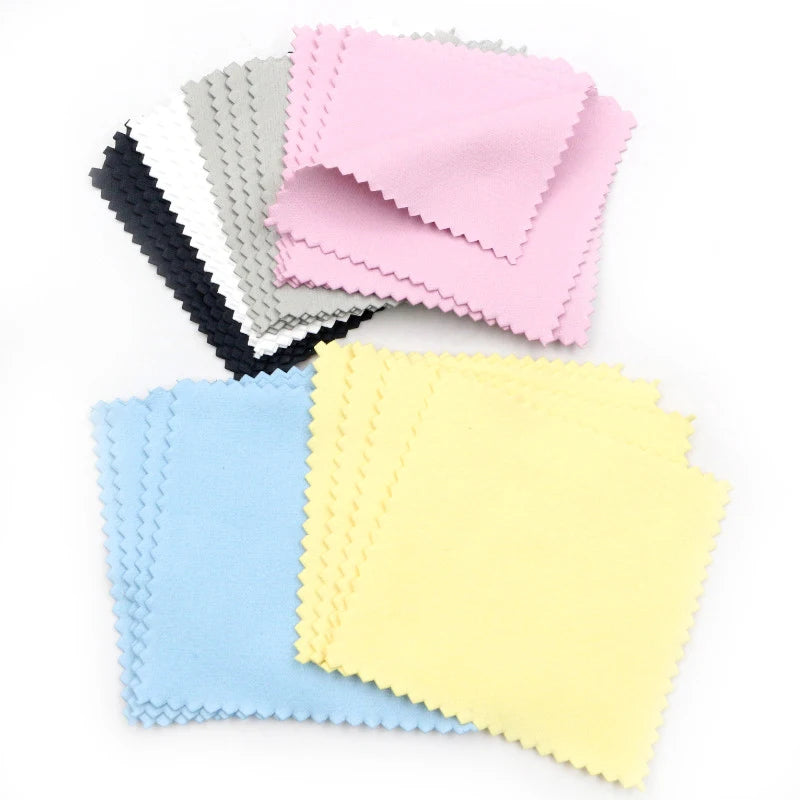 10pcs Silver Polishing Cloths – Soft Jewelry Cleaning Wipes for Silver, Gold, and Metal Accessories