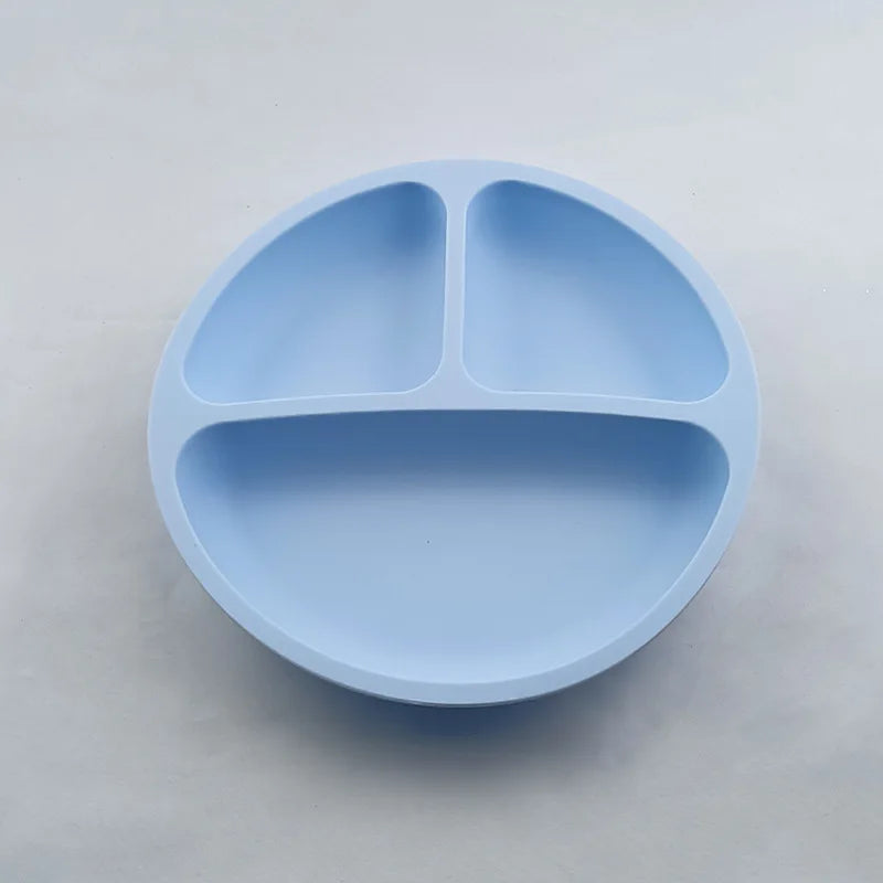 Baby Silicone Suction Plate – Smile Face Cartoon Toddler Tableware for Safe & Fun Feeding
