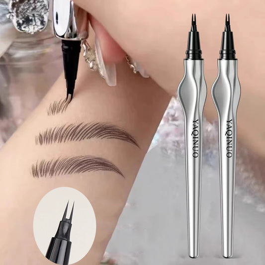 2-Point Waterproof Eyebrow Tattoo Pencil – Long-Lasting Brow Enhancer with Fine Micro-Fork Tip for Natural Definition