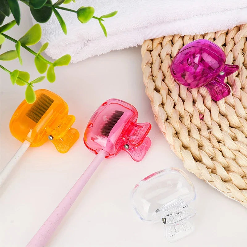 Travel Toothbrush Head Cover – Snap-On Protective Cap for Standard Toothbrushes, Compact & Hygienic for Home or Travel