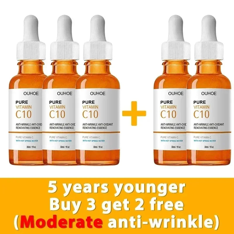 Vitamin C Face Serum – Anti-Wrinkle Lifting Essence for Firming, Brightening & Fine Line Reduction – Anti-Aging Skincare Treatment