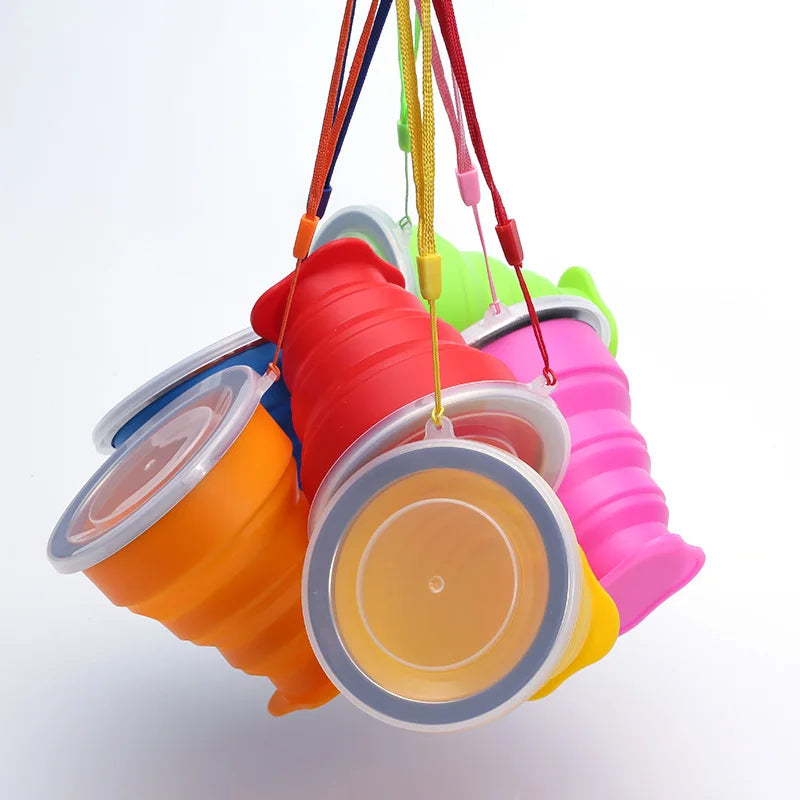 Collapsible Silicone Travel Cup – BPA-Free Foldable Coffee & Water Cup for Outdoor Use