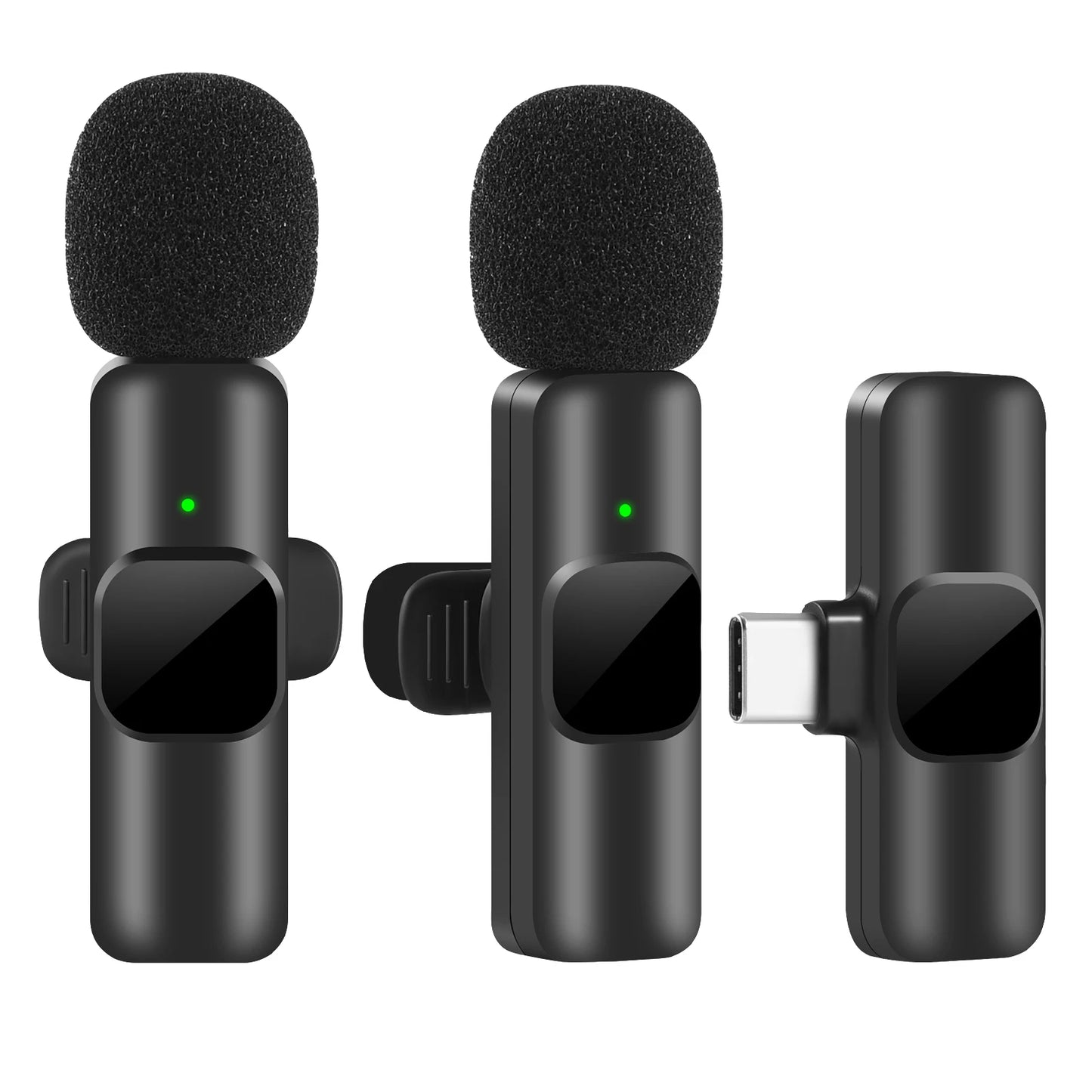Wireless Lavalier Microphone – Portable Clip-On Mini Mic for iPhone & Android, Real-Time Audio Sync for Streaming, Vlogging & Recording