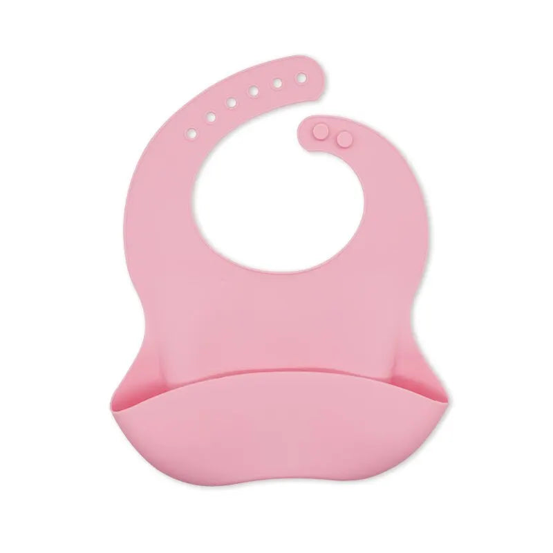 Waterproof Silicone Baby Bib – Adjustable Soft Cartoon Bib for Toddlers (1–3Y, Unisex)