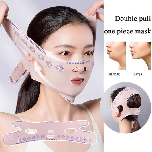 V-Line Face Lifting Bandage – Breathable Sleeping Facial Shaper for Anti-Wrinkle & Skin Firming Care