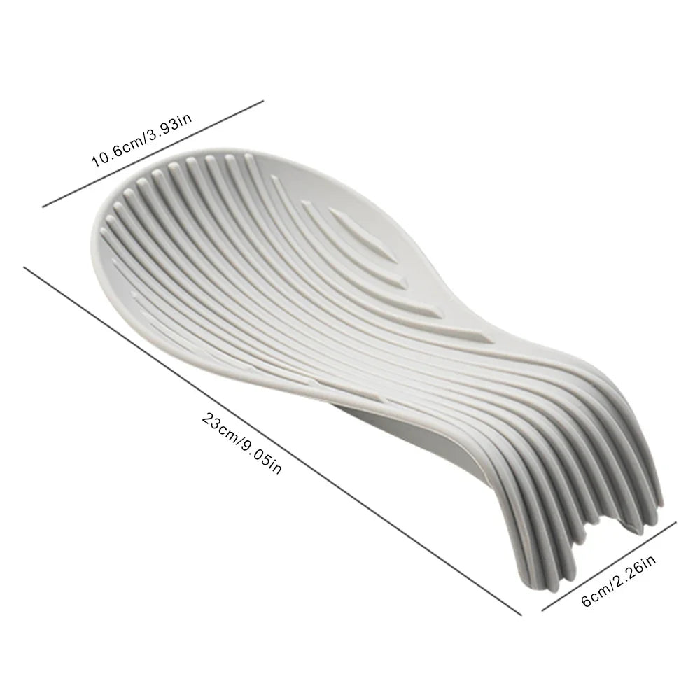 1/4Pcs Silicone Heat-Resistant Spoon Holders – Non-Slip Utensil Rest and Placemat for Kitchen Cooking Tools