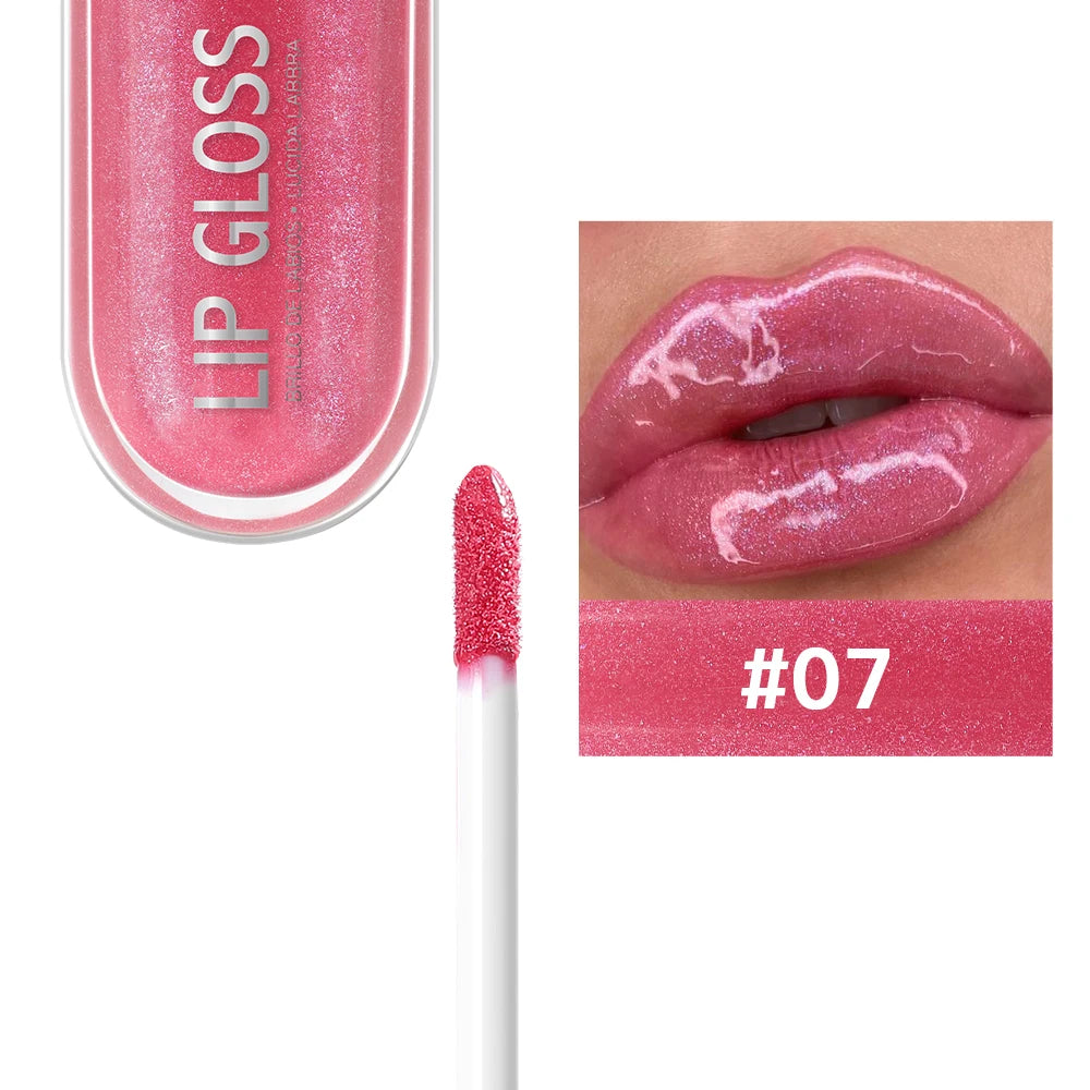 12 Colors Glitter Lip Gloss – Long-Lasting Diamond Pearlescent Metallic Liquid Lipstick