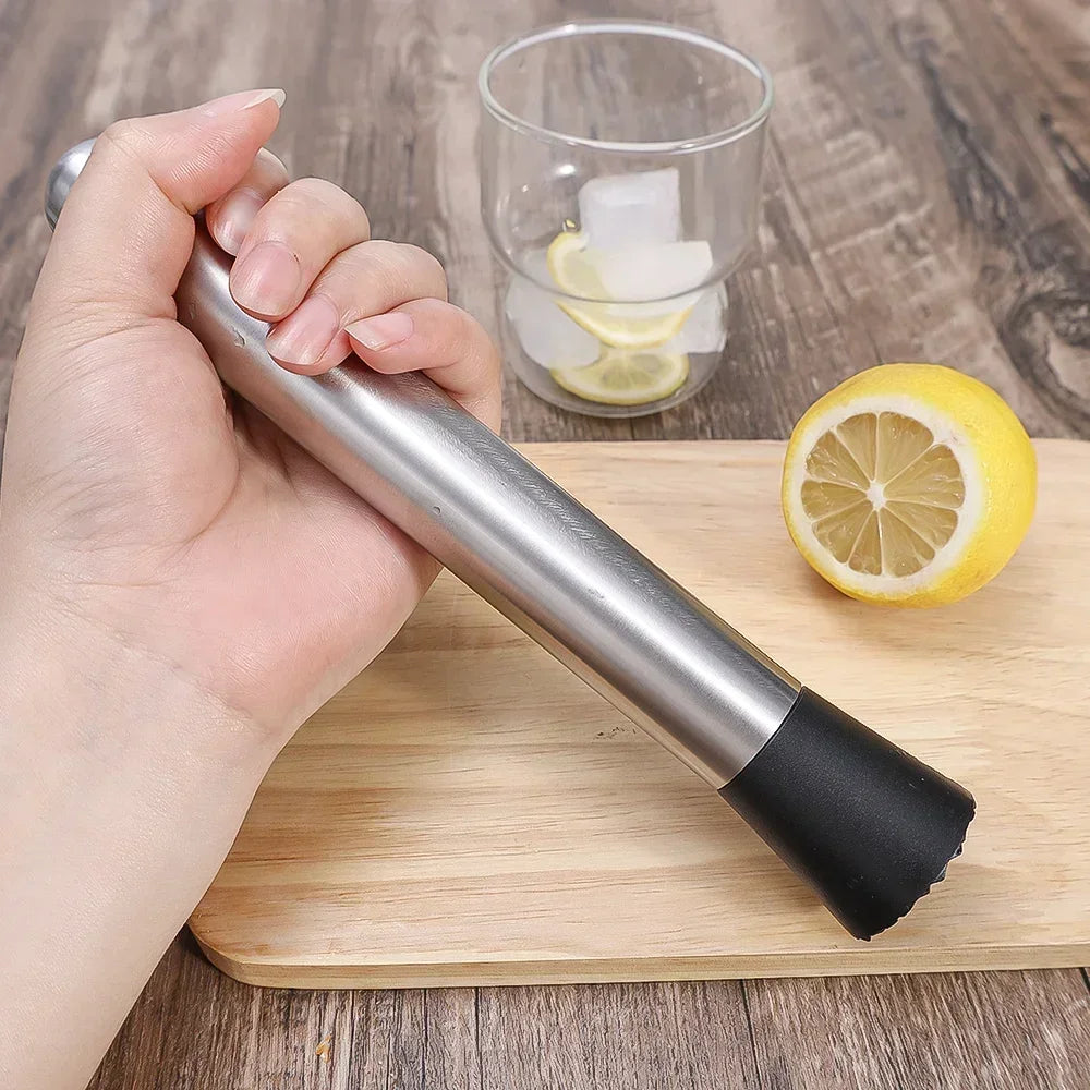 Stainless Steel Ice Crusher Hammer & Muddler – Multipurpose Bar Tool for Cocktails, Popsicles, and Fruit Prep