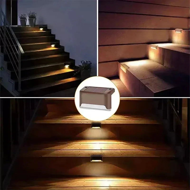 Solar LED Deck Lights – Waterproof Outdoor Step Lamps for Patio, Garden, and Stairs (1/4/8/12 pcs)