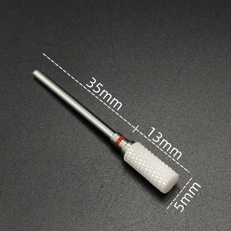 Ceramic Nail Drill Bit – 3/32" Carbide Milling Cutter for Electric Nail Drill, Manicure, Pedicure & Callus Care
