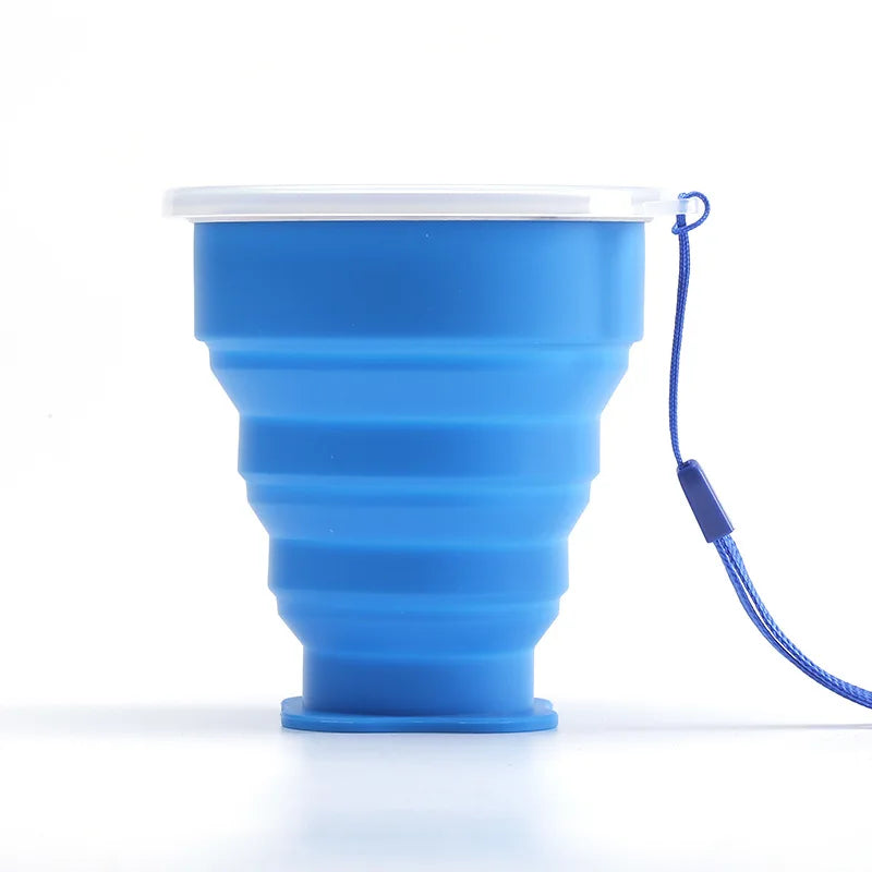 Collapsible Silicone Travel Cup – BPA-Free Foldable Coffee & Water Cup for Outdoor Use