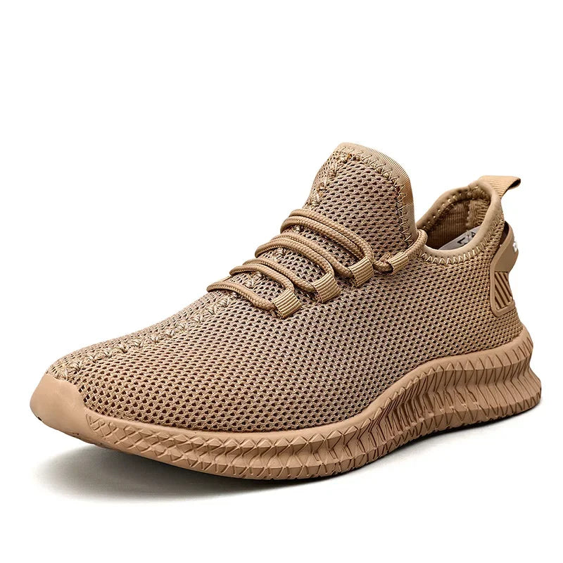 Breathable Running Shoes – Lightweight Flexible Sneakers for Men, Anti-Slip Vulcanized Trainers with Platform Sole (Sizes 39–48)