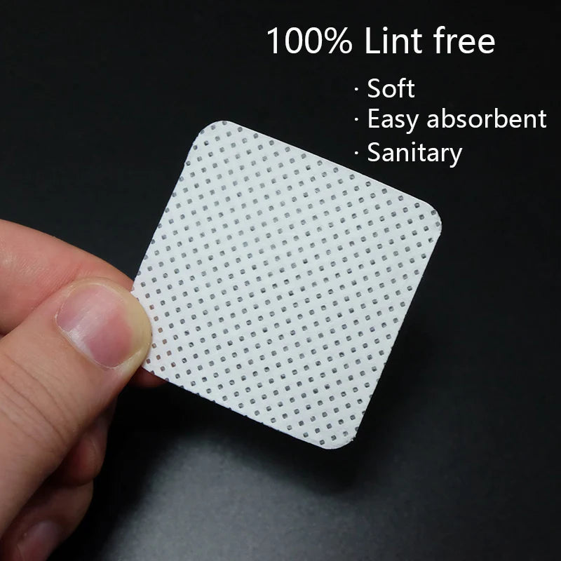 200 Pcs Lint-Free Nail Wipes – Non-Woven Nail Polish Remover Pads for Gel Cleaning, Eyelash Extension & Salon Use