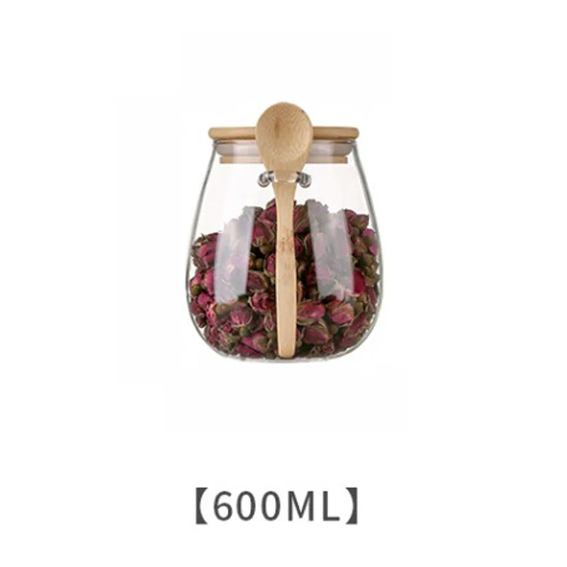 Airtight Glass Food Storage Jars with Lids – Hermetic Containers for Sugar, Tea, Coffee, and Dry Goods