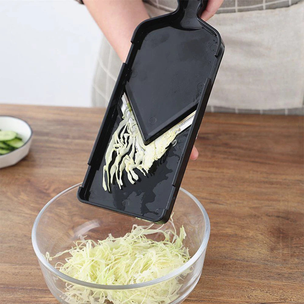 Stainless Steel Cabbage Slicer & Grater – Handheld Vegetable Shredder Mandoline for Salad, Slaw, and Food Prep