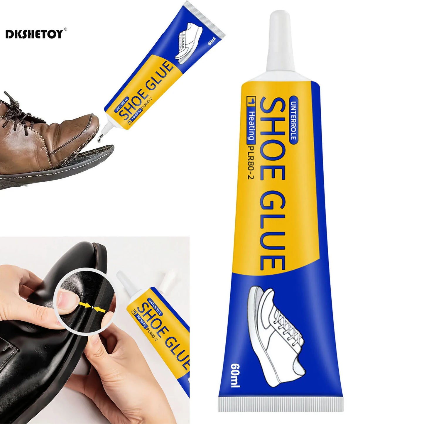 60ml Waterproof Shoe Repair Glue – Strong Adhesive for Sneakers, Boots & Leather