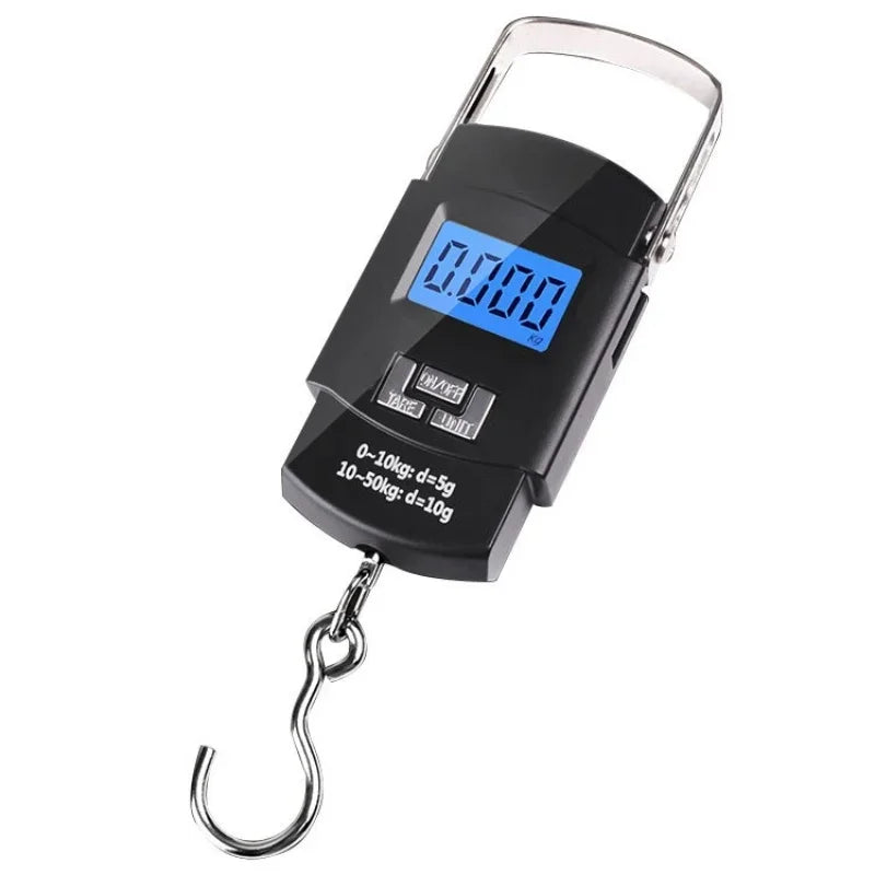 55kg/10g Digital Hanging Scale – Portable Electronic Hook Scale with LED Display and Multi-Unit Conversion