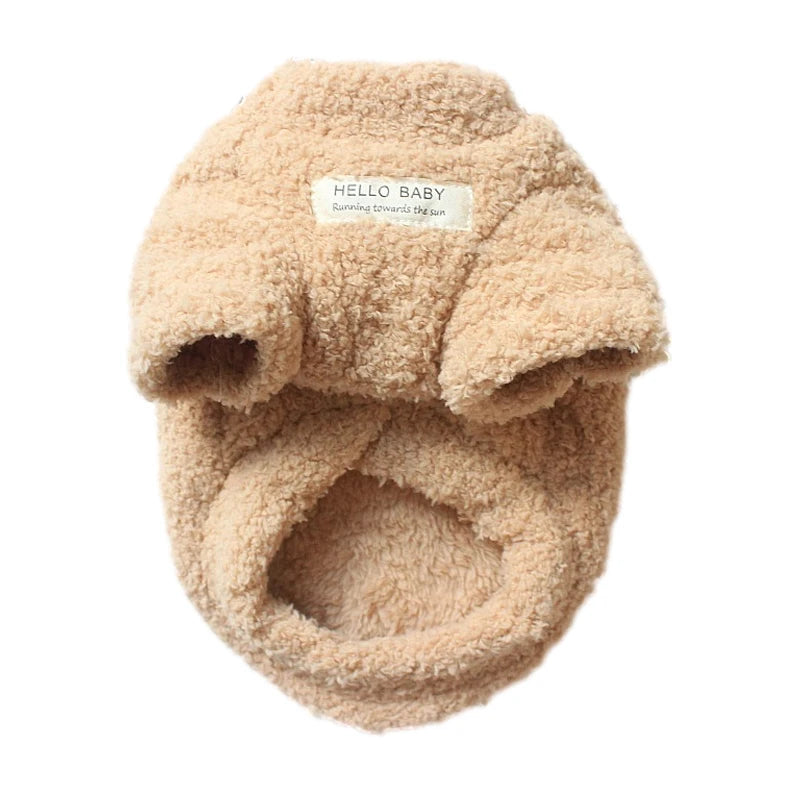 Winter Plush Dog Sweater – Soft Warm Coat for Small & Medium Dogs and Cats, Cozy Puppy Jacket for Chihuahua, Teddy