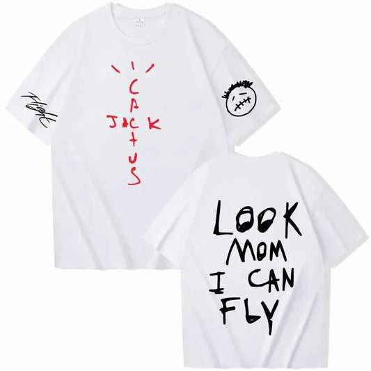Y2K Letter Print Cotton T-Shirt – Summer Fashion Short Sleeve Tee for Men and Women