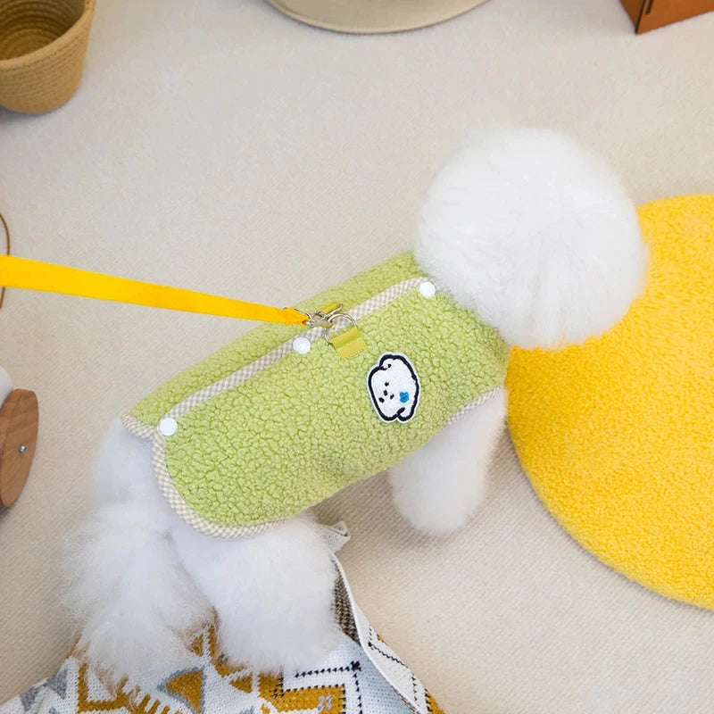 Winter Fleece Dog Coat – Soft Thick Warm Vest for Small & Medium Dogs, Chihuahua, French Bulldog, Yorkie Pet Clothes